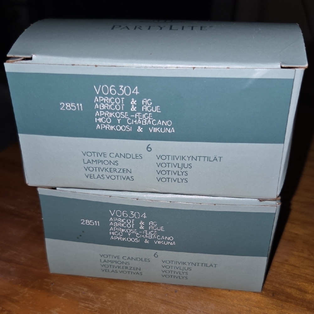 Partylite Apricot & Fig Votive Candles